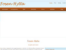 Tablet Screenshot of fosen-hytta.no